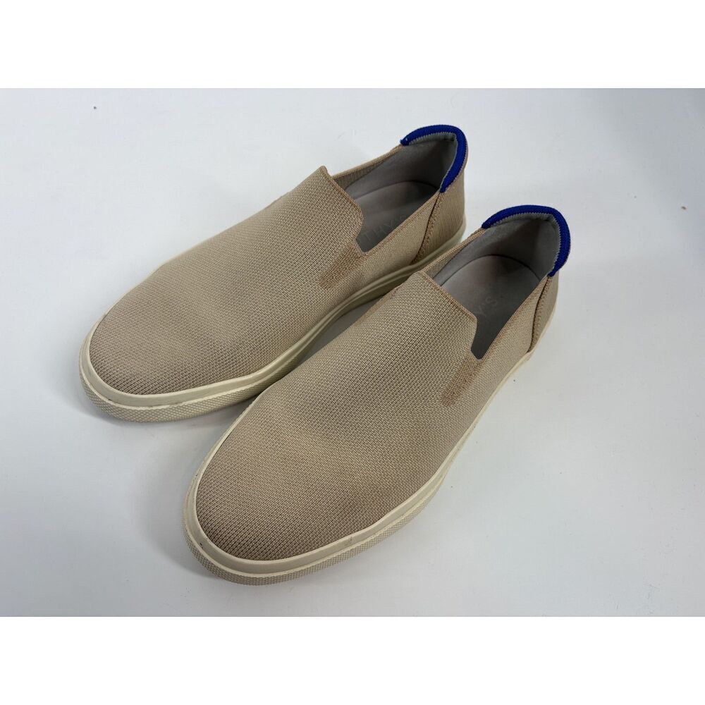 Rothy’s Beige Knit Slip-On Sneakers Sustainable Comfort Casual Flats
